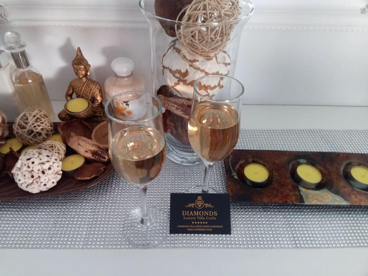 Diamond Luxury Villa Corfu Kato Spilaion Bagian luar foto