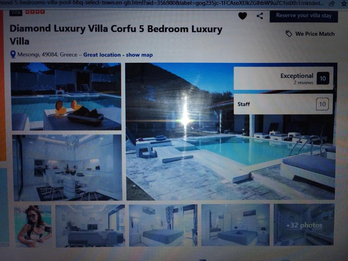 Diamond Luxury Villa Corfu Kato Spilaion Bagian luar foto